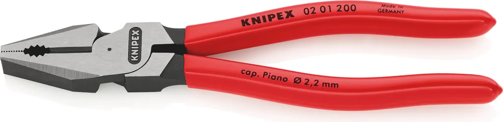 Pince combinée de force universelle KNIPEX avec poignées bi-matière