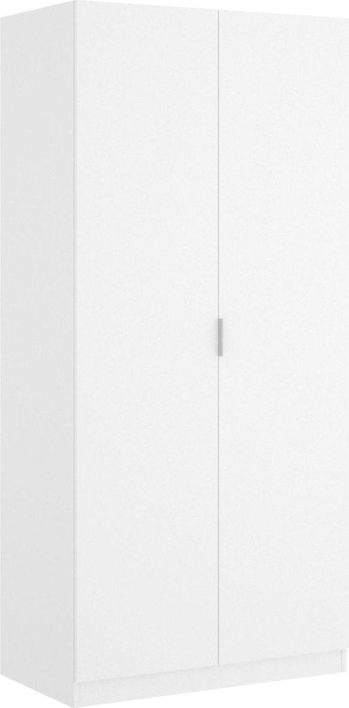Dmora Kleiderschrank 2 Türen Giovo Weiß 81x184cm