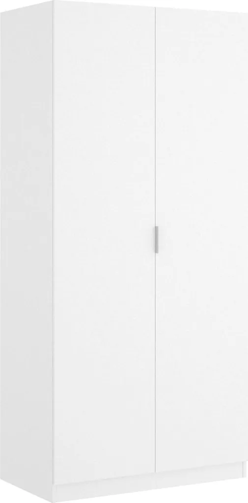 Armoire penderie blanche 2 portes Artu pour chambre et entrée