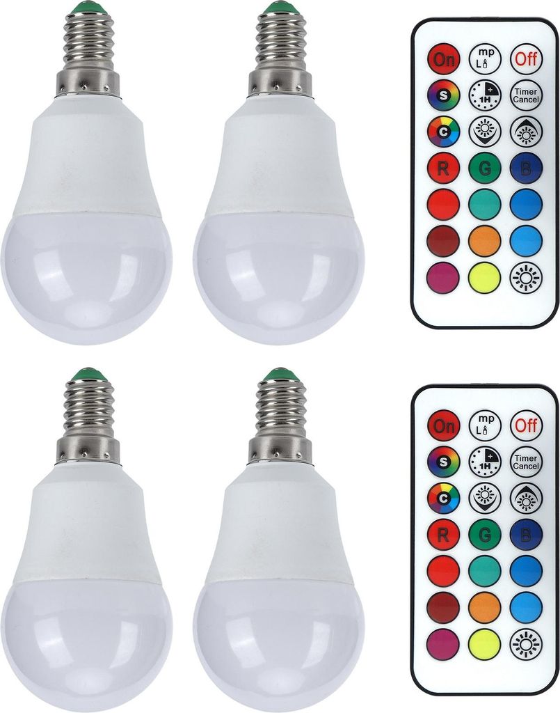 45W LED-RGB-Glühbirne Licht bunte veränderbare Fernbedienung Lampe für Schlafzimmer Treppe Bar 85V265V(RGB Pure White 6000K E12 Lampensockel)