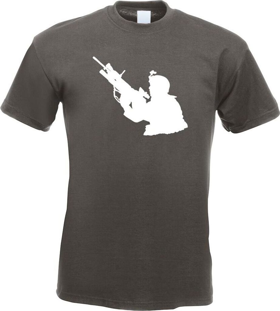 Kiwistar - T-Shirt - Graphit - Armee - Motiv 1 - Special Forces Herren Funshirt Bedruckt Design Sprüche Spruch Motive - mit Motiv Bedruckt - Funsh...
