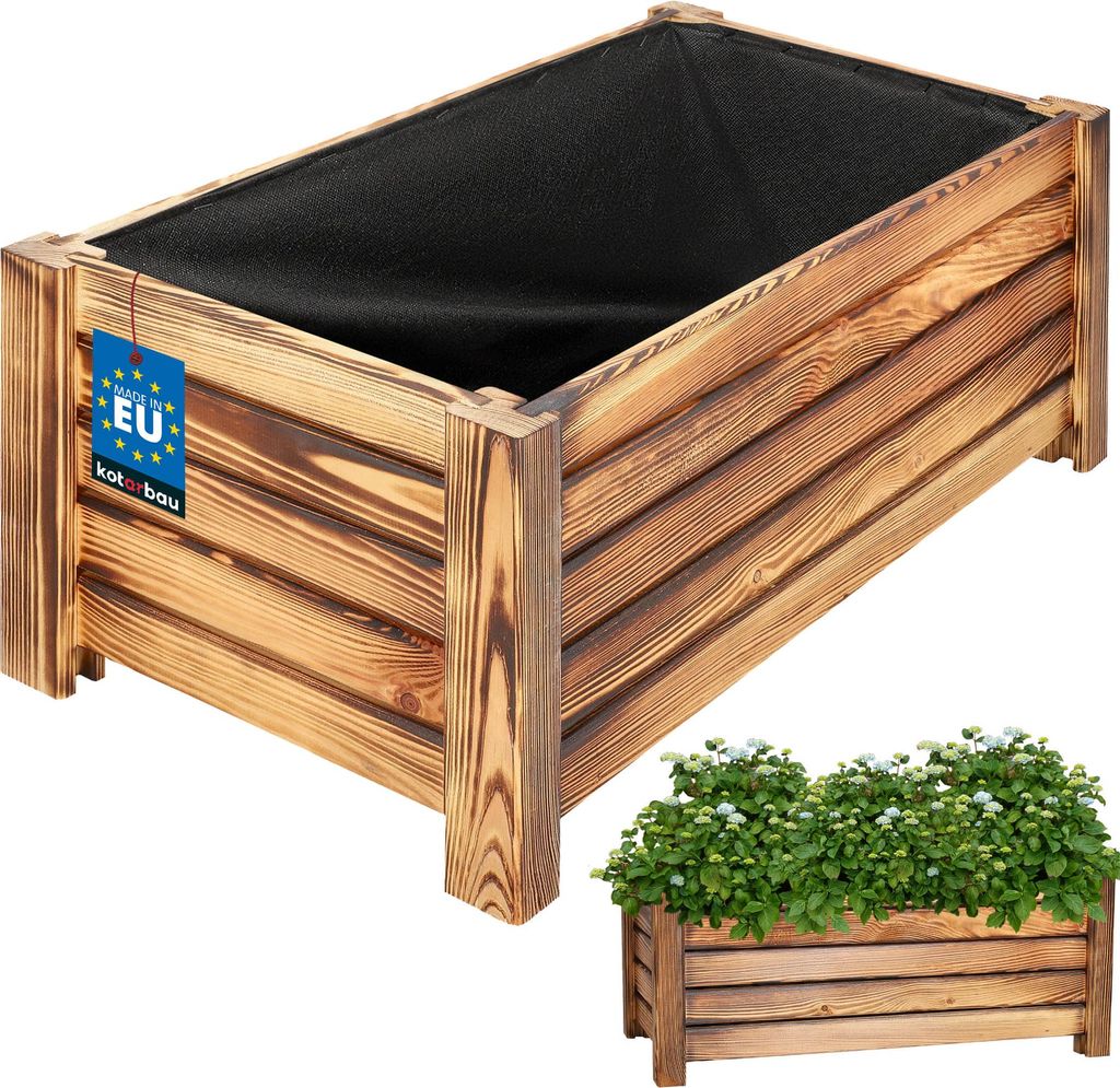 KOTARBAU® Donica Skrzynka Drewniana na Nóżkach 60 x 33 x 25 Zdjęcie produktu 