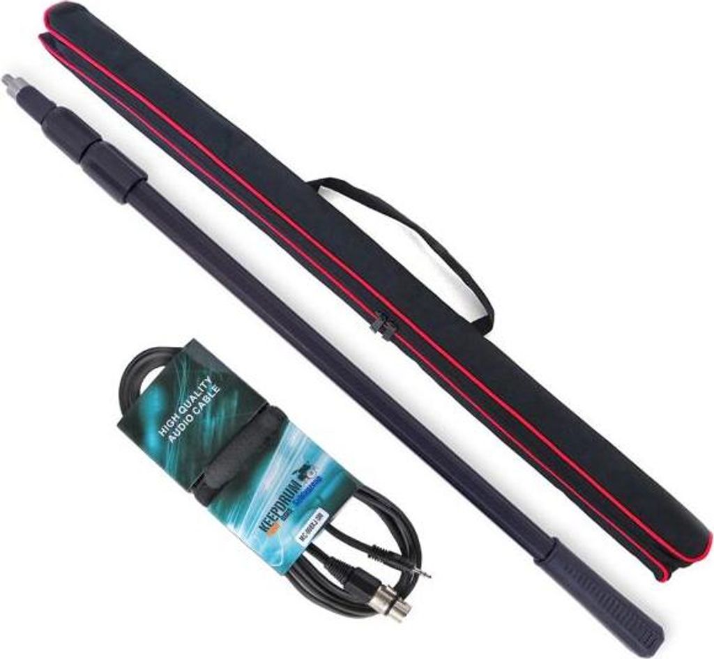 keepdrum BP0003 Boompole 2m mit MC008XJ Kabel