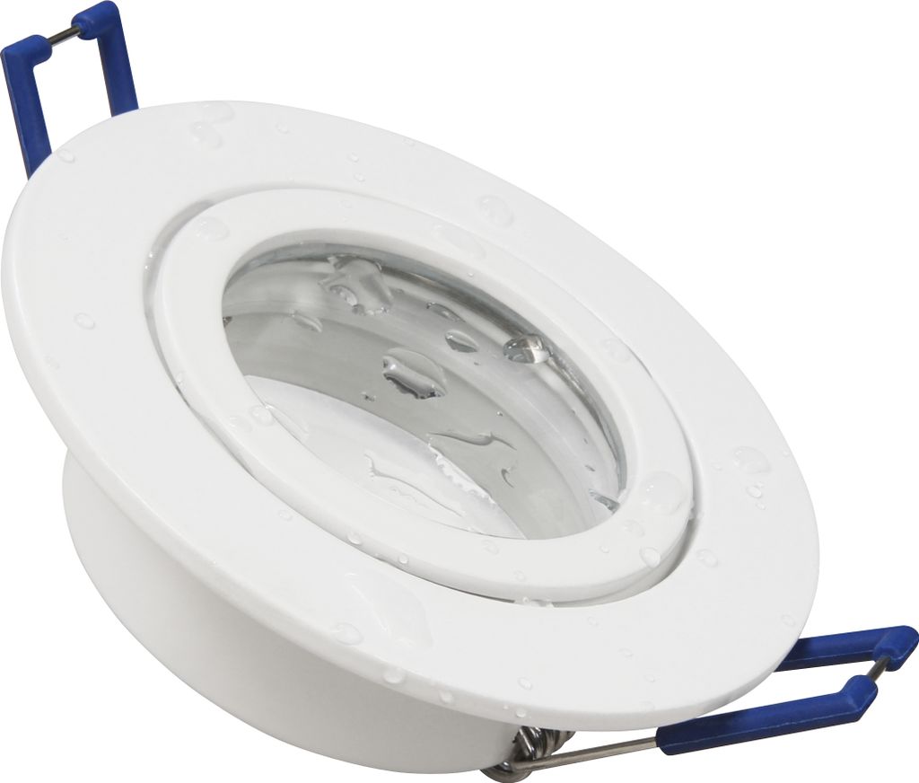 Einbaurahmen McShine "DL-54" rund, Clip-Verschluss, IP44, weiß