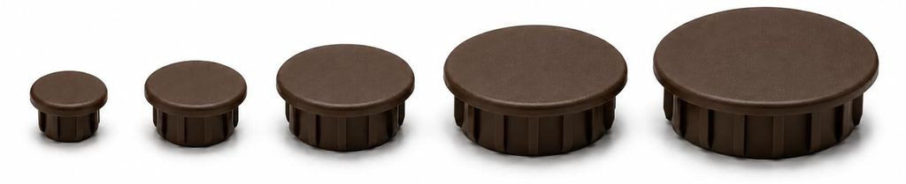 LogistSystem Abdeckstopfen für Bohrung Ø 25 mm - Braun RAL Produktbild 