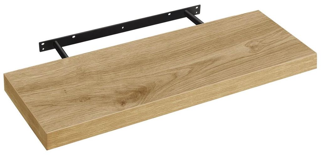 Artisan Wandregal 60cm aus Eiche und Metall Produktbild 
