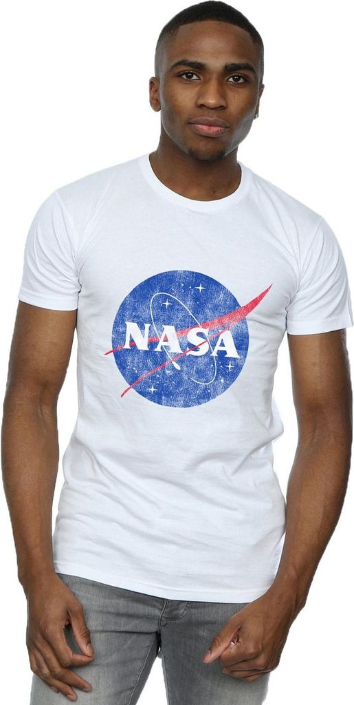 NASA - "Insignia" T-Shirt Logo für Herren BI767 (L) (Weiß)