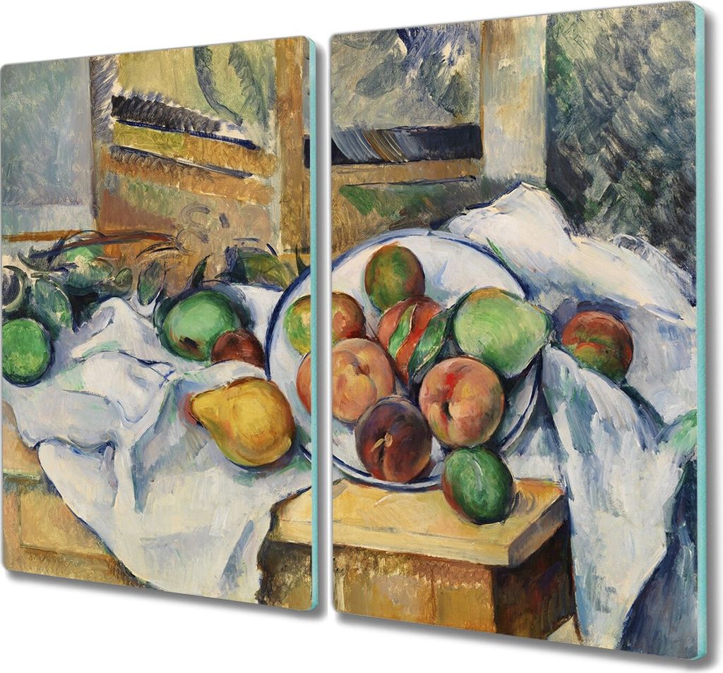 Coloray Herdabdeckplatte 2x30x52 cm Schneidebrett Kochplattenabdeckung Küchenbrett Hackbrett - Tischecke Cézanne