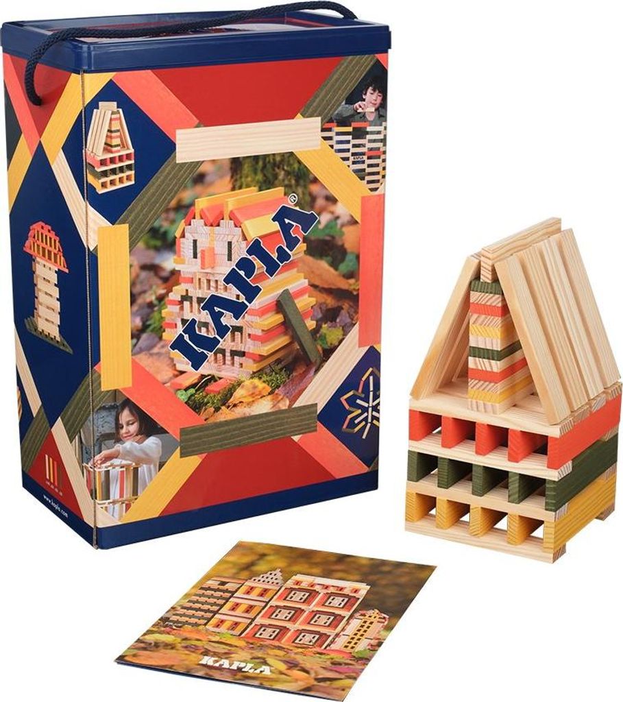 Kapla Holzbausteine Herbst Box - 200 Stück Spielzeug Set Produktbild 