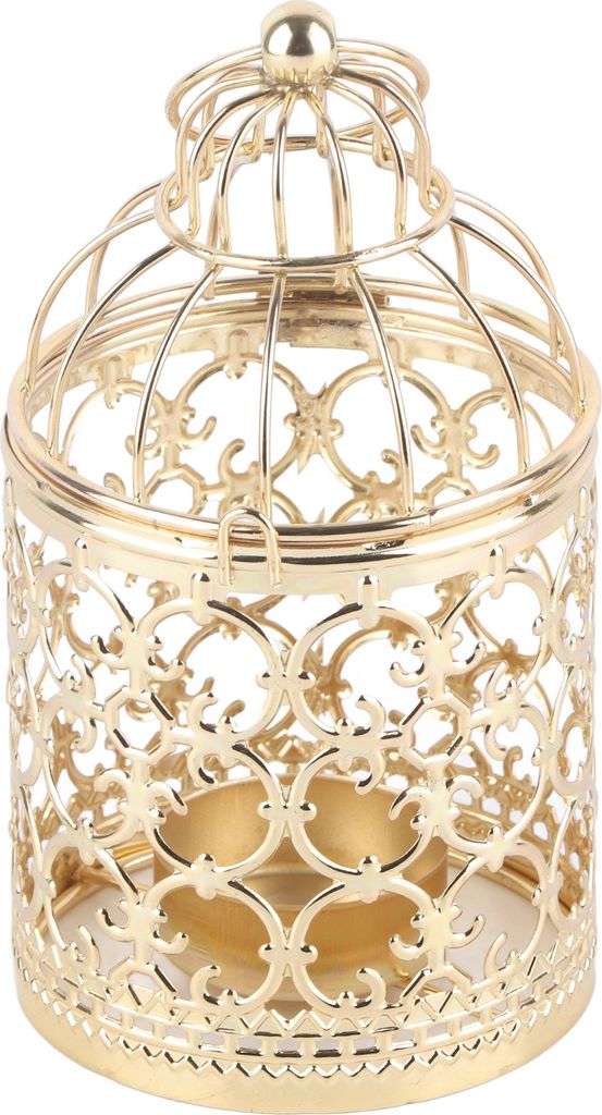 Teelichthalter, Vogelkäfig, antik, Gold, Eisen, 14,8cm, für Hochzeit, Zuhause, Dekoration, Geschenk