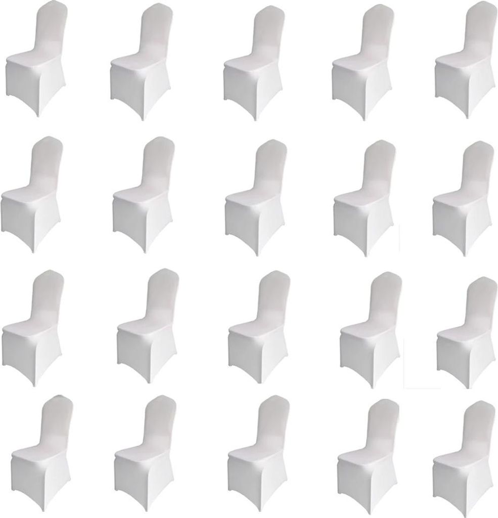 Hochzeitsstuhl-Sitzbezug, Elasthan-Material, verschiedene Mengenoptionen, 100pcs Stuhlabdeckung