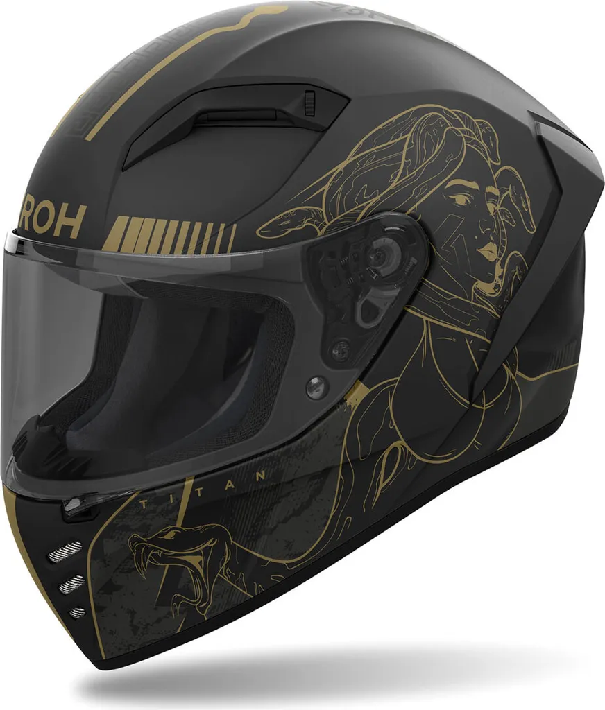 Casque Airoh Connor Taille XL : Confort, Silence et Look Noir Or