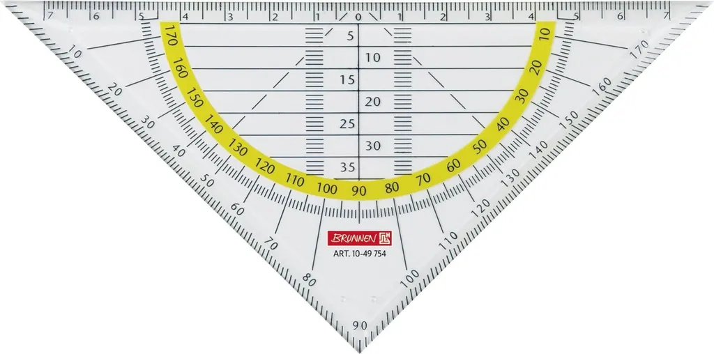 Brunnen 1049754 Squadra Geometria 16cm - Multipack 10 Unità Scuola