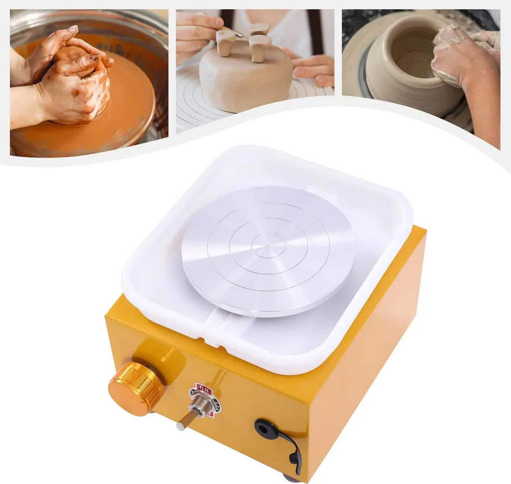 Tour de poterie pour loisirs créatifs 24W Jaune, vitesse 2000 tr/min