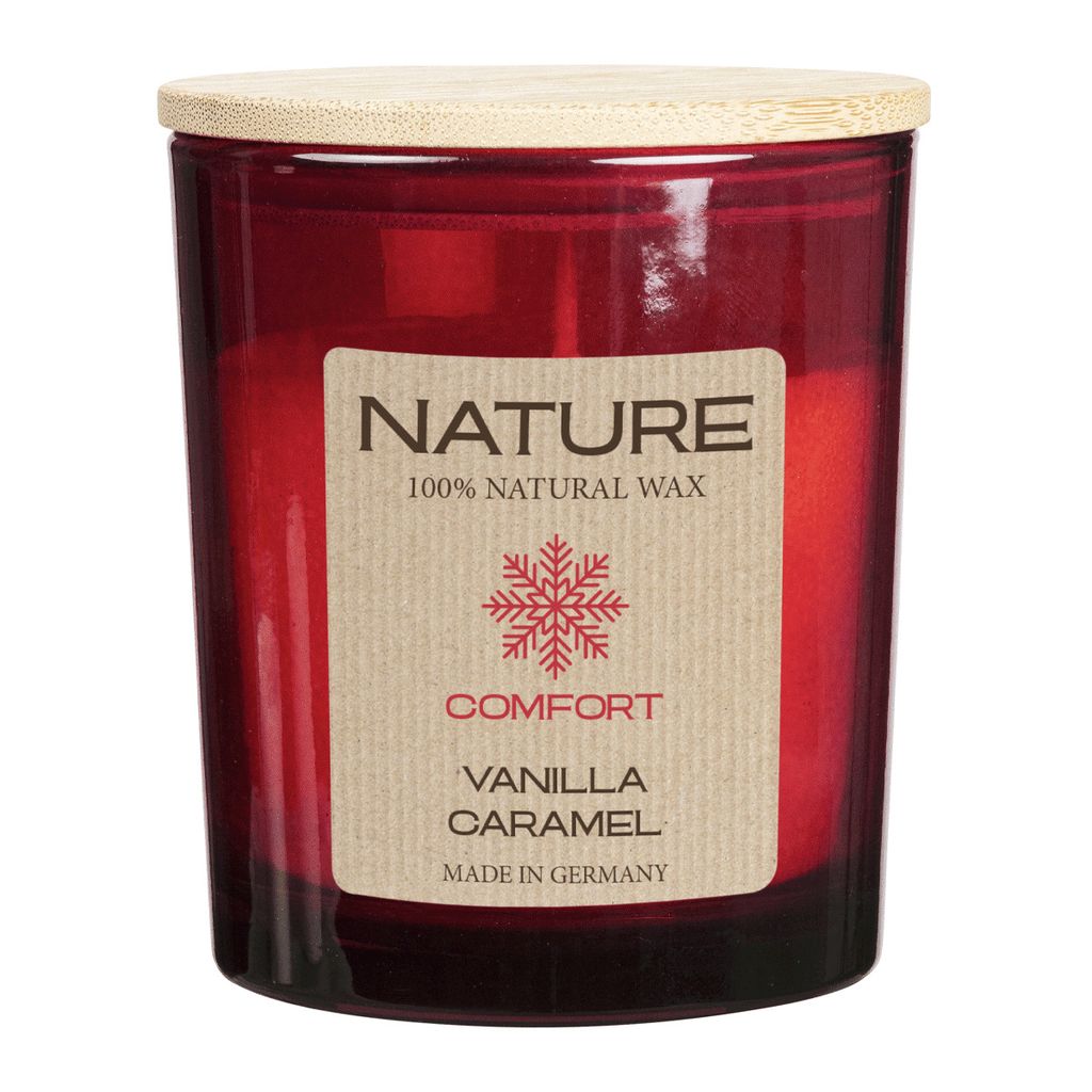 NATURE COMFORT, Duftkerze im Glas, Vanilla Caramel, 100% Produktbild 