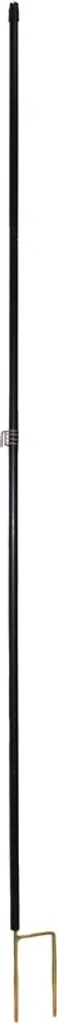 Piquet de clôture électrique 2m Gallagher Hirsch en PVC noir 19mm x10