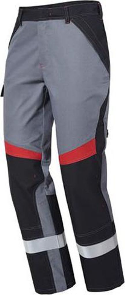 Bundhose PERFORMER heavy grau/schwarz Kontrast rot Gr.52