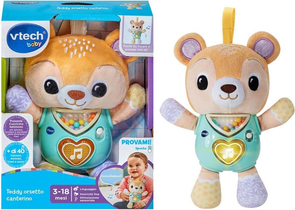 VTech Singender Teddybär, interaktiver Teddybär für Babys Produktbild 