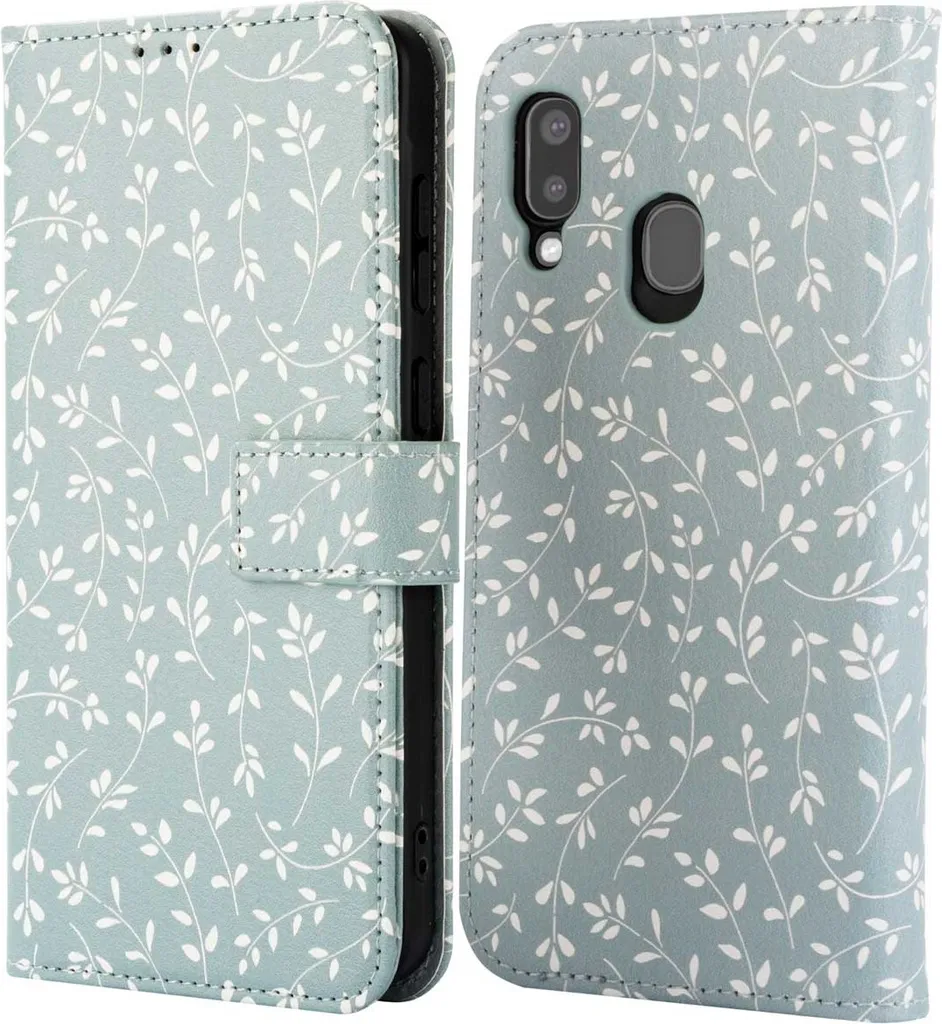 Offerta! Custodia imoshion Samsung A20e Smoke Green Flowers - Shop Online