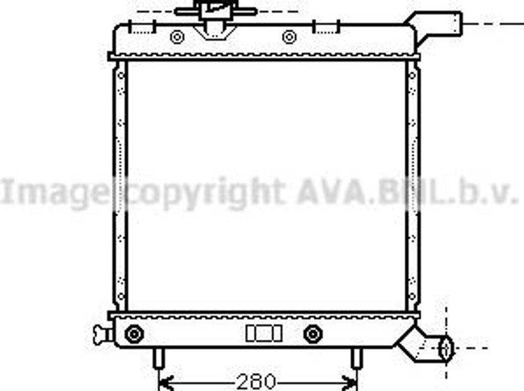 AVA CR2003 Motorkühler OE 4401807 kompatibel mit Voyager