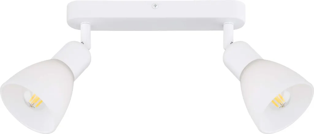 Luminaire Malta 2xE14 blanc design orientable et robuste Light Prestige