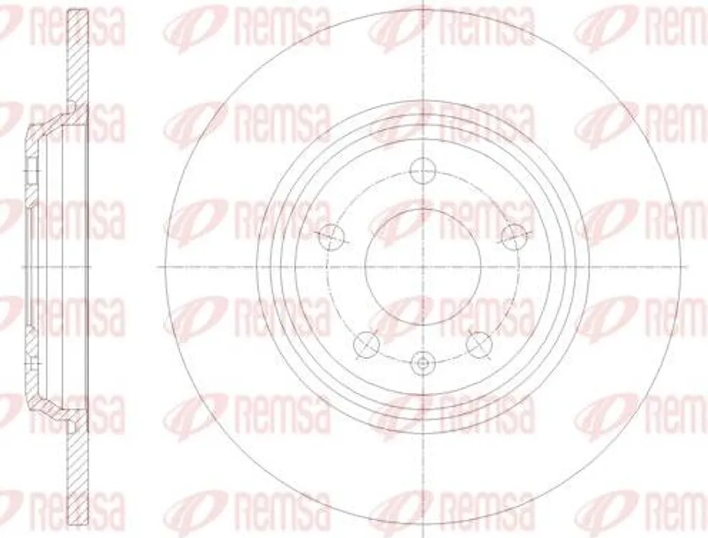 Disque de frein pour Audi A4 8W - Réparation fiable avec REMSA 61771.00