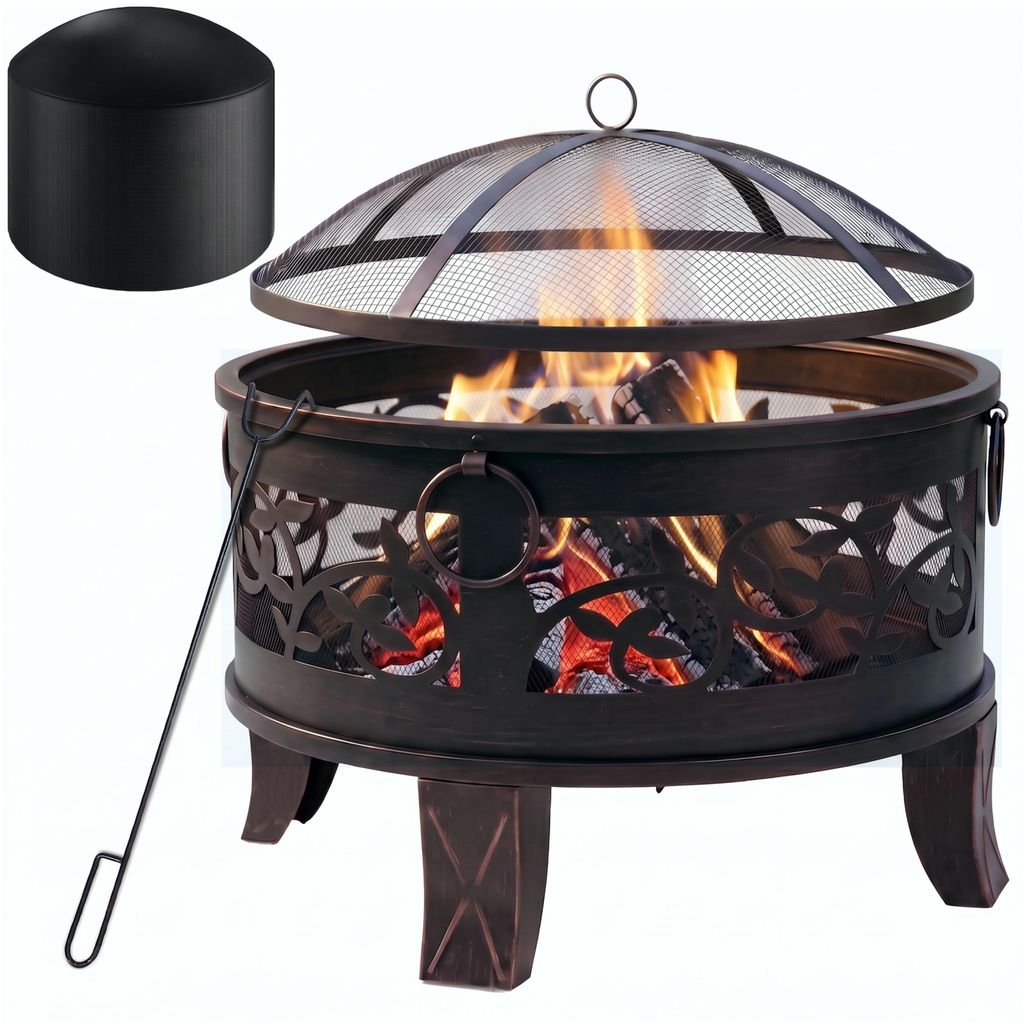 GARDEBRUK® Vuurschaal met vonkenvanger, diameter 66 cm. Productafbeelding 
