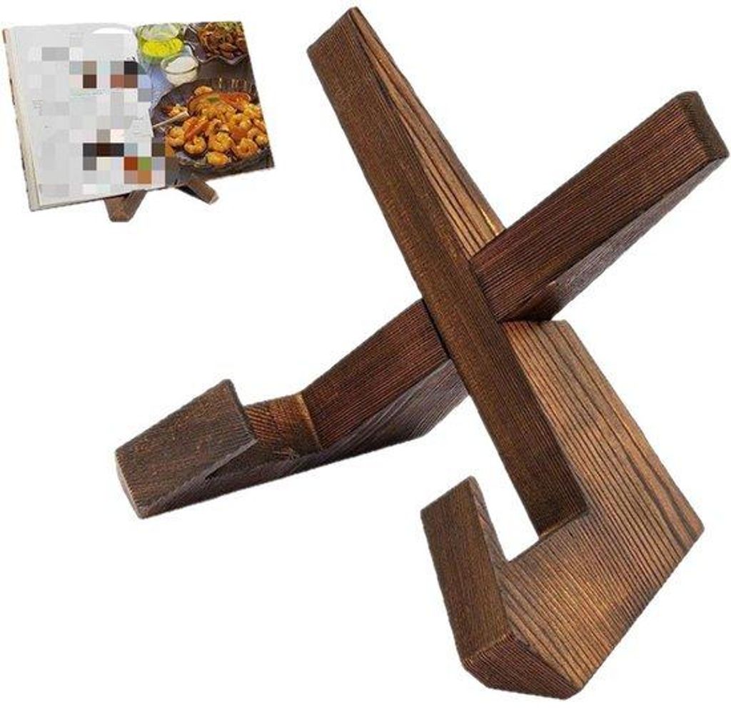 Holzrezeptenhalter für die Arbeitsplatte, landhausstil Küchenrezeptenhalter, Holzrezeptenstander, Küchenwandschrank für Menü-Karten