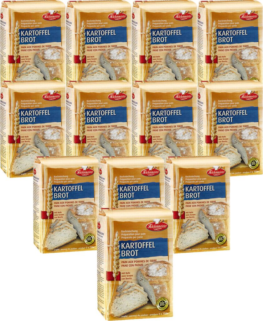 BIELMEIER Brotbackmischung Kartoffelbrot 12 Stück á 1000 g Küchenmeister