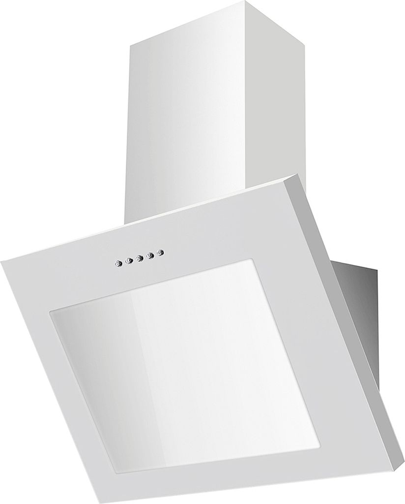 PKM Kopffreihaube S28-60 BWPY - 60cm, weiß, Glas, LED, Dunstabzugshaube