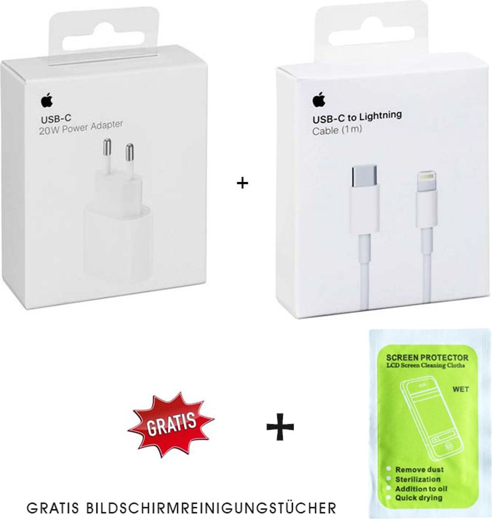Apple iPhone - 14 - 13 - 12 - 11 Original Ladegerät - 20W Produktbild 4