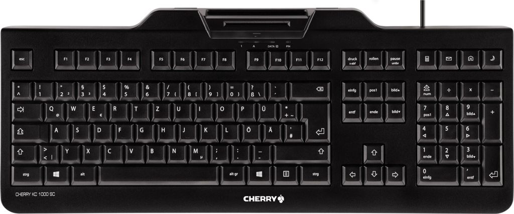 CHERRY KC 1000 SC, Deutsches Layout, QWERTZ Tastatur, Produktbild