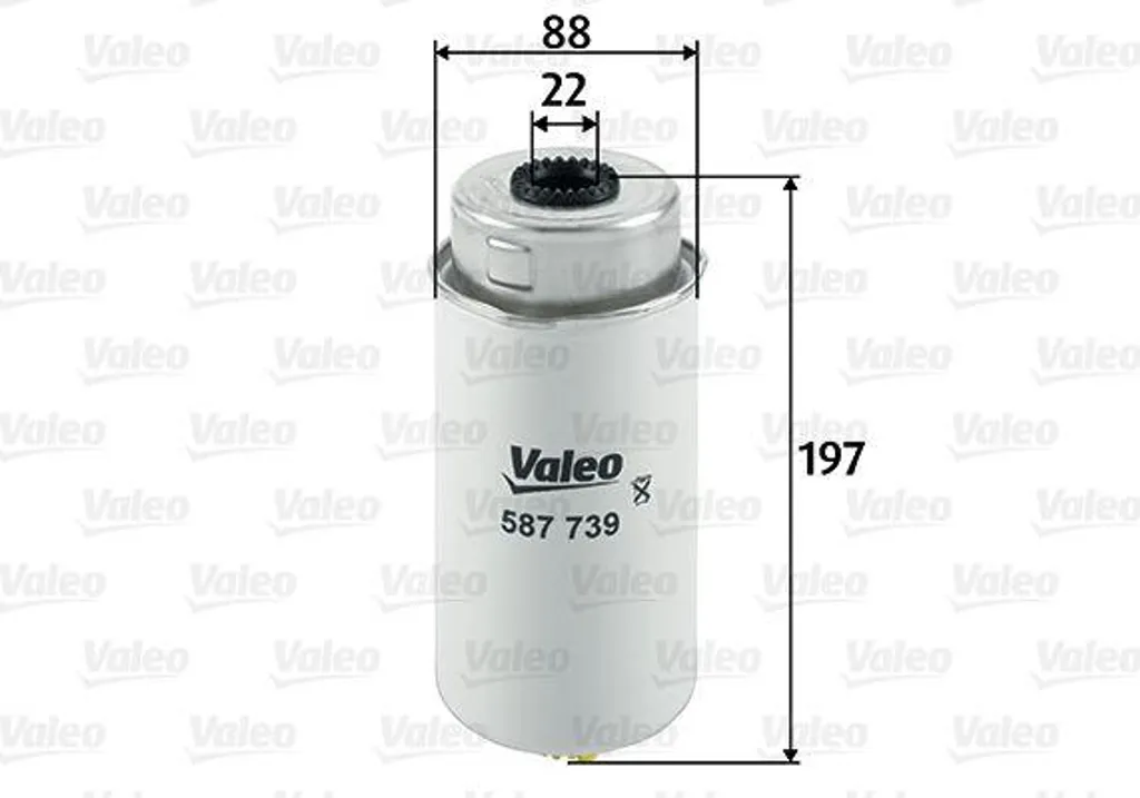 Filtre à carburant diesel pour Transit avec la référence Valeo 587739
