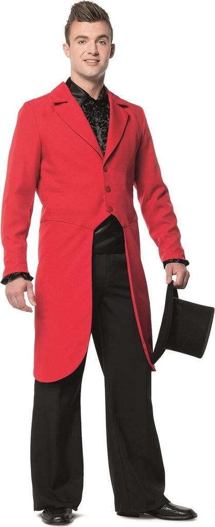 L3302170-58 Herren Frack rot Frackkostüm Herrenfrack Gr.58