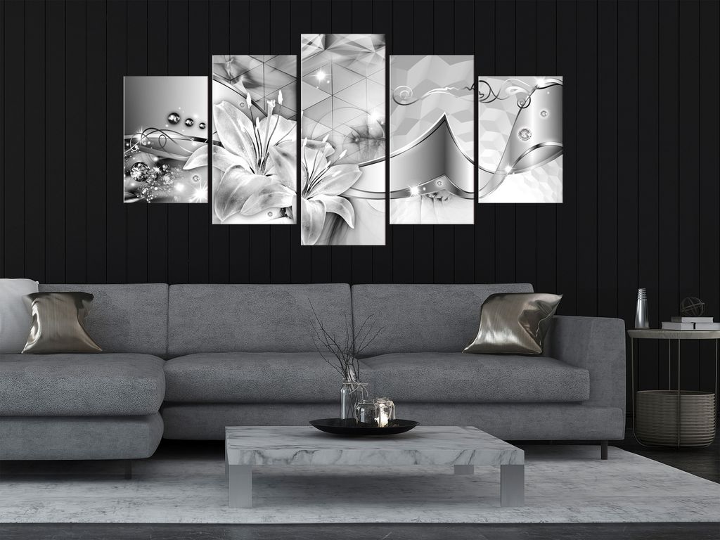 ABSTRAKT BLUMEN Acrylglasbild Modern Wandbild Glasbilder Produktbild 