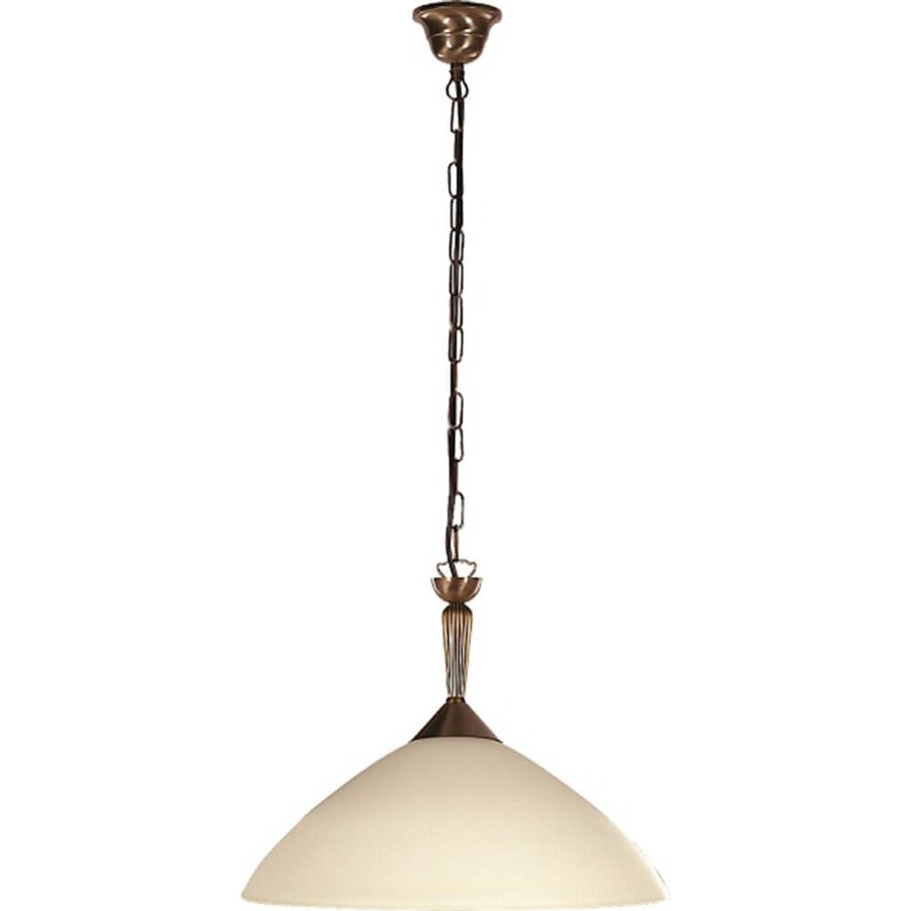 Rabalux 8176 Kronleuchter 1 Spot Regina, E27, bronze-silber-creme, rund, Klassisch, ø400mm