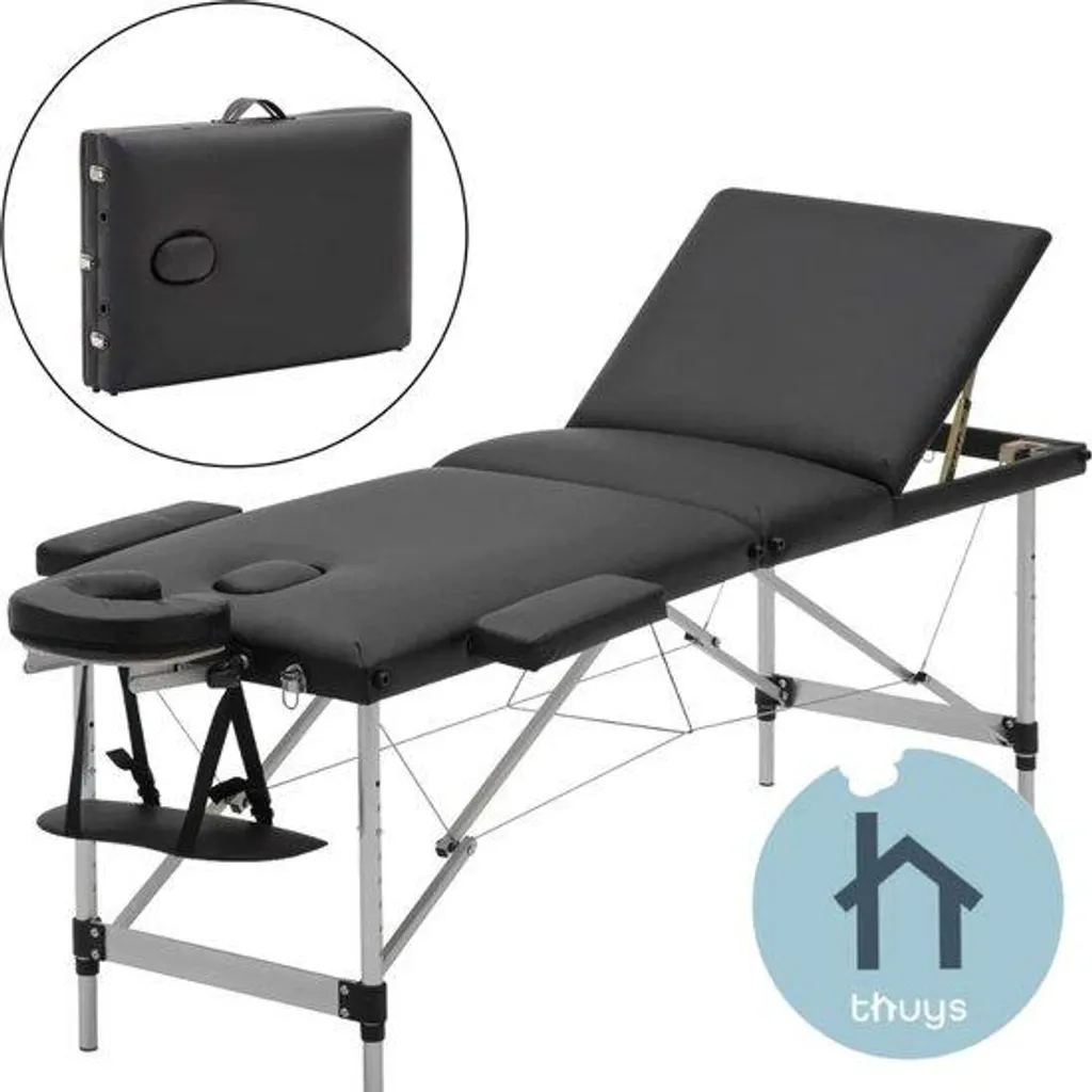 Table de massage stable 186x60 cm pour le confort du dos de vos clients