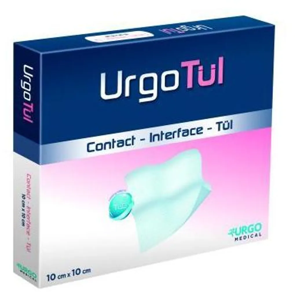 Pansement Urgotül 10x10 cm idéal pour brûlures et plaies chroniques - 25 pces