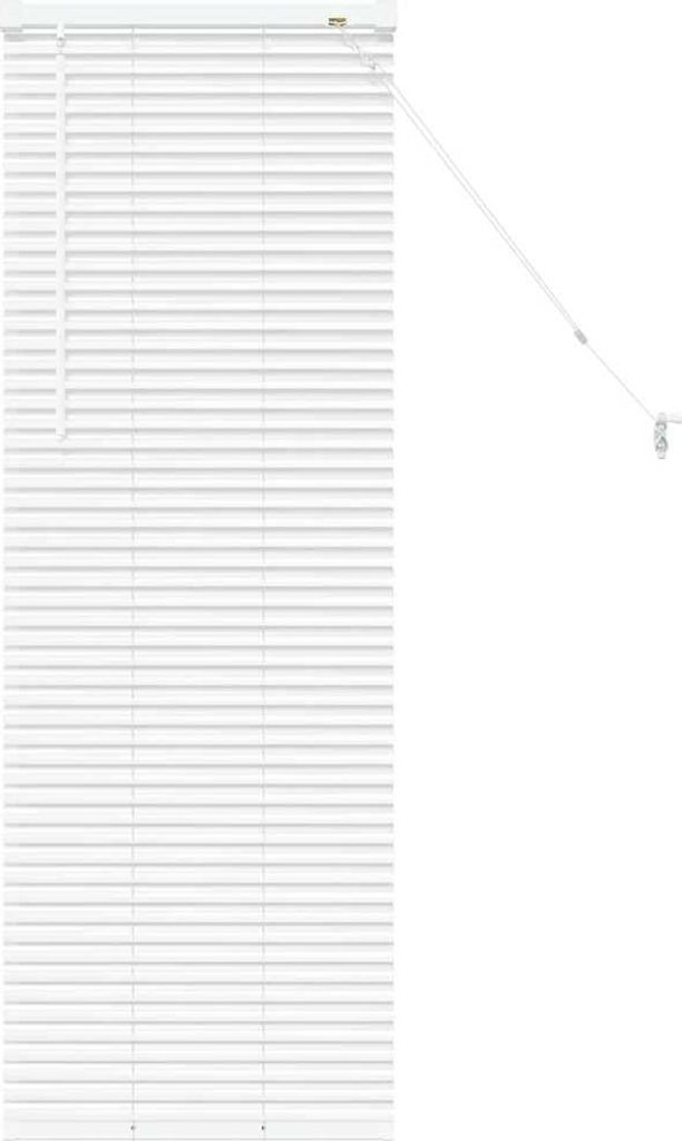 vidaXL Balkenjalousien Weiß 130 x 45 cm Aluminium