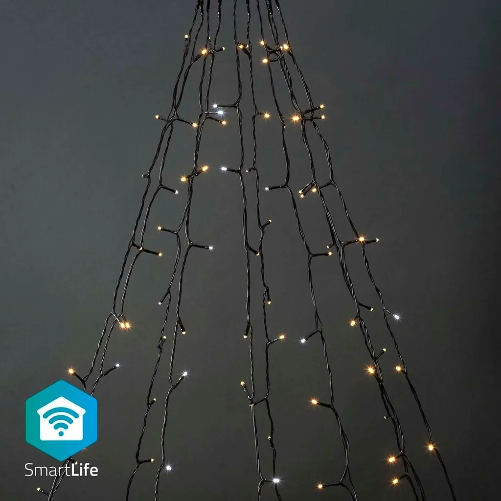 SmartLife Julbelysning | Träd | Wi-Fi | Varm till cool vit | 200 LED | 20,0 m | 10 x 2 m | Android™ / IOS