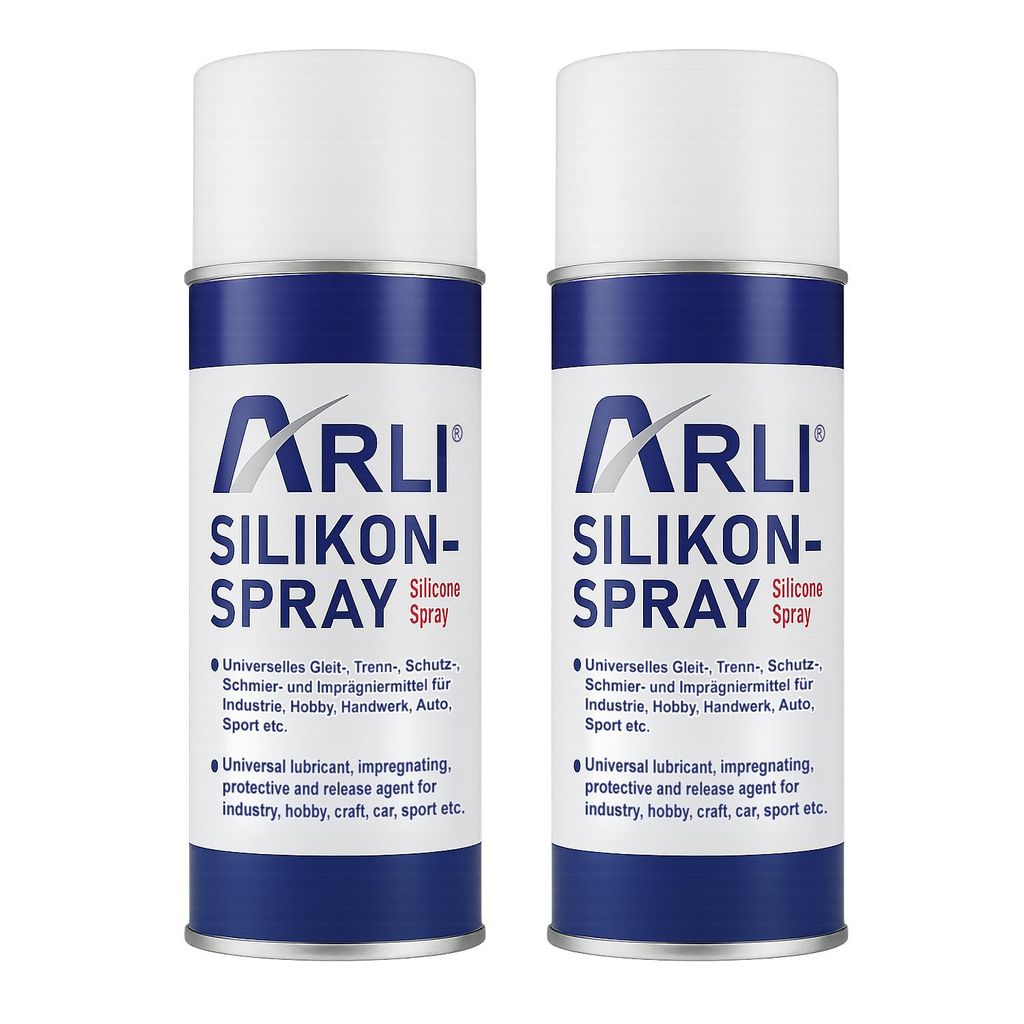 2x ARLI Silikon Spray 400ml Universelles Gleitmittel Trennmittel Schmiermittel Schutzmittel