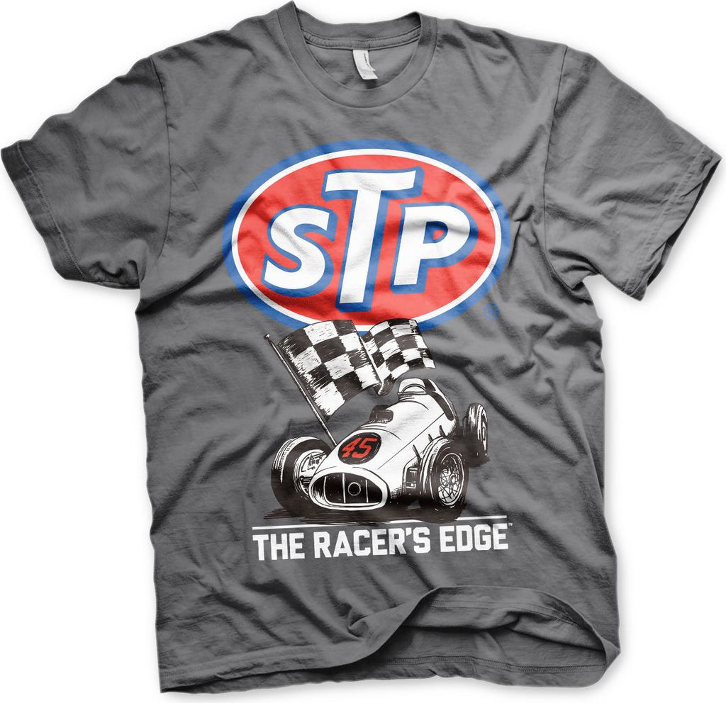 STP Retro Racer T-Shirt - Large - DarkGrey