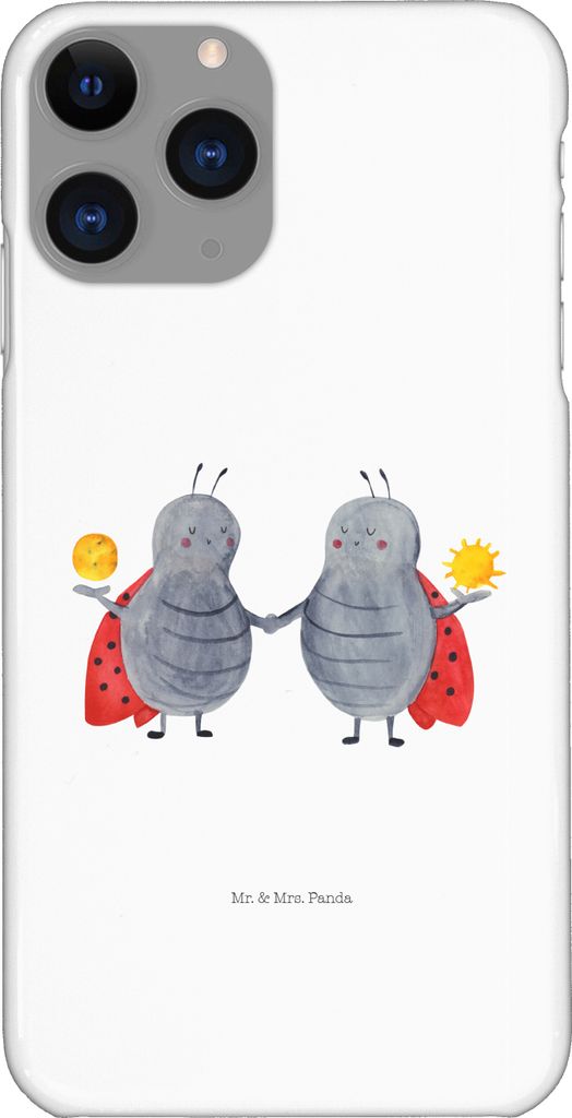 Mr. & Mrs. Panda Iphone 11 Pro Handyhülle Sternzeichen Zwilling - Weiß - Geschenk, Handy Case, Zwillingsschwester, Premium Kunststoff, Zwillinge,...