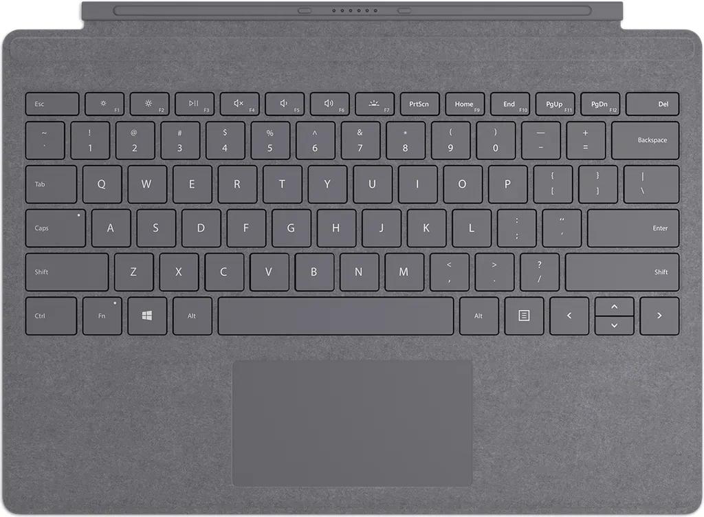 Microsoft Type Cover Originale per Surface Pro 3-7 | Grigio Platinum QWERTY - 4