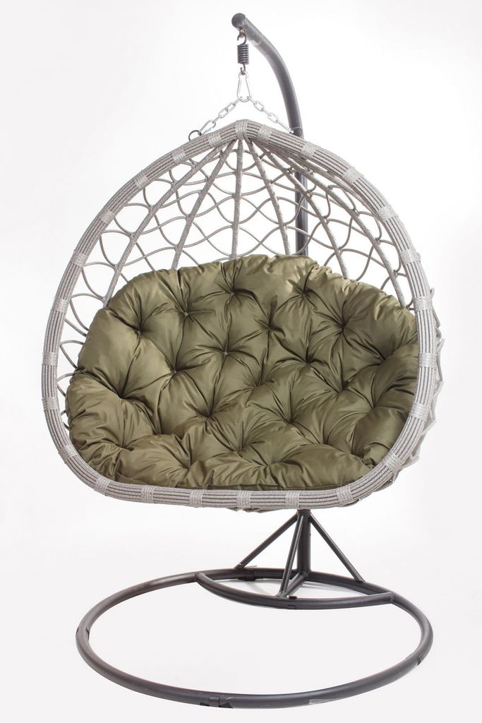 Coussin de tête de chaise suspendue 130x100cm Vert | Image du produit 