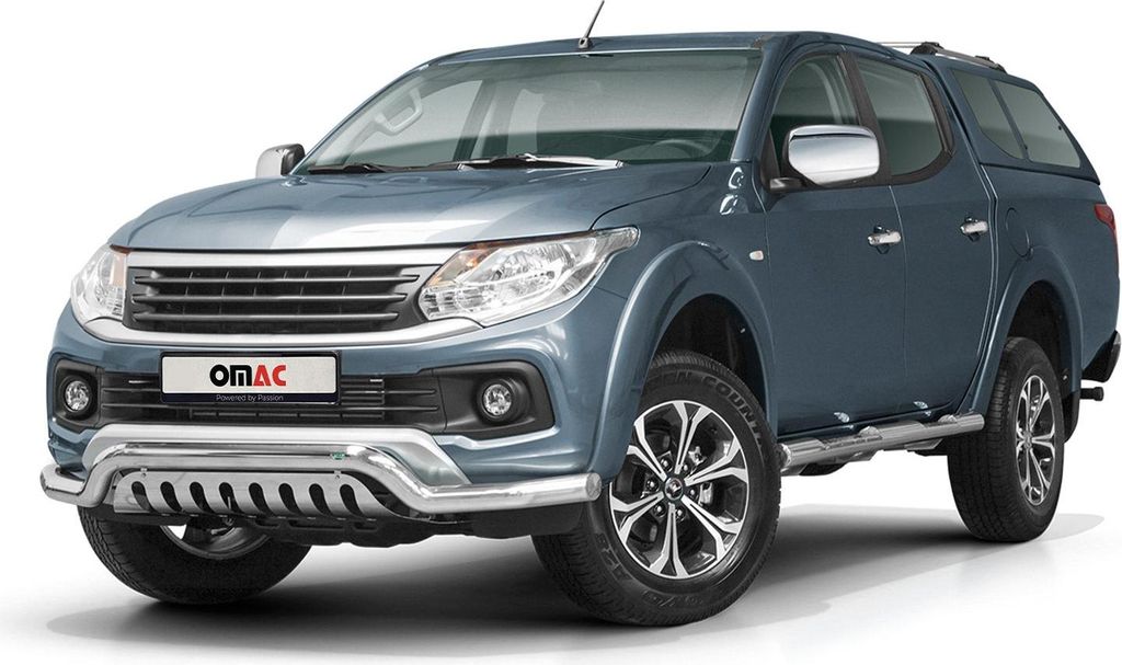 Frontbügel Frontschutzbügel für Fiat Fullback 2016-2021 mit ABE Stahl Silber