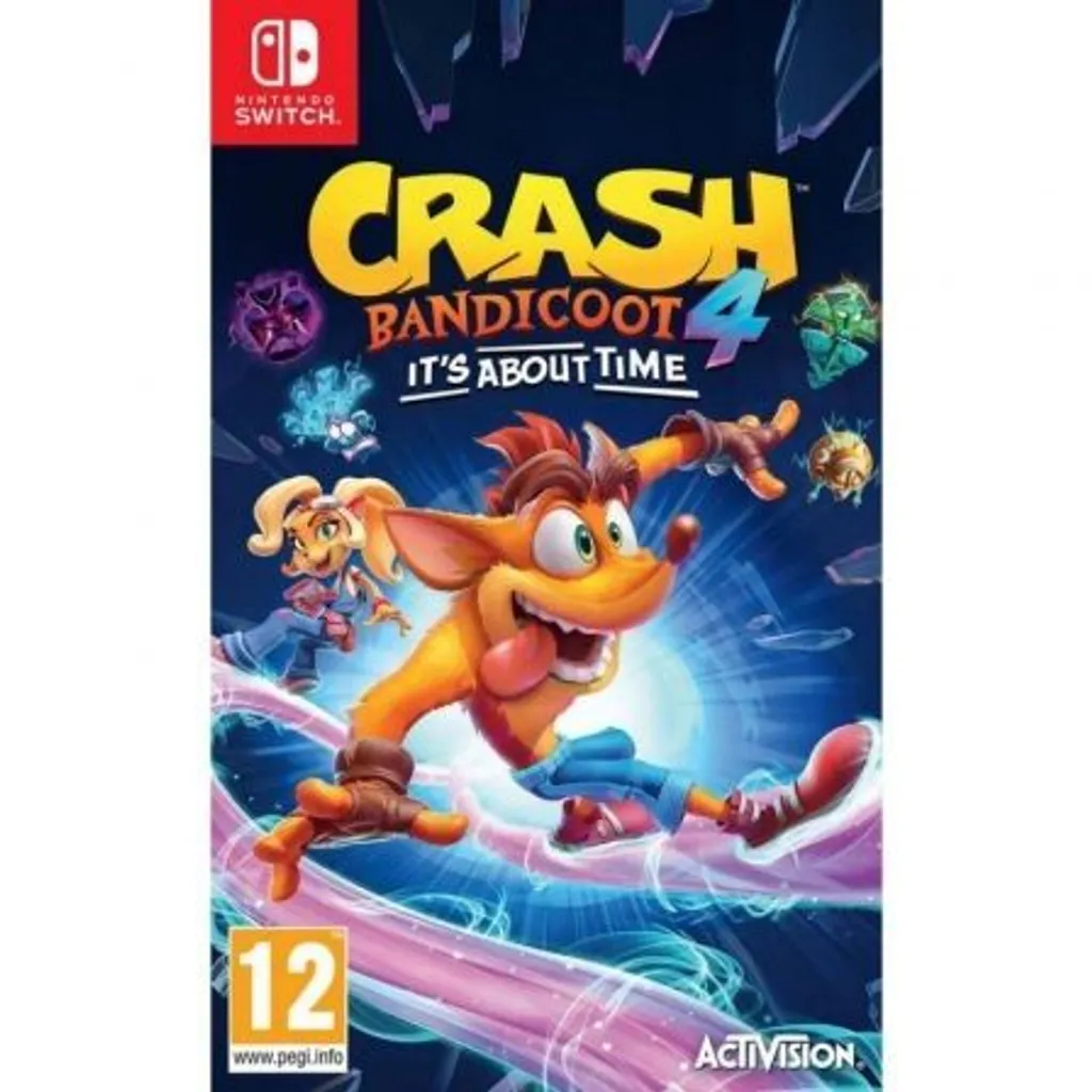Crash Bandicoot 4 Switch avec Masques Quantiques et Graphismes Multicolores