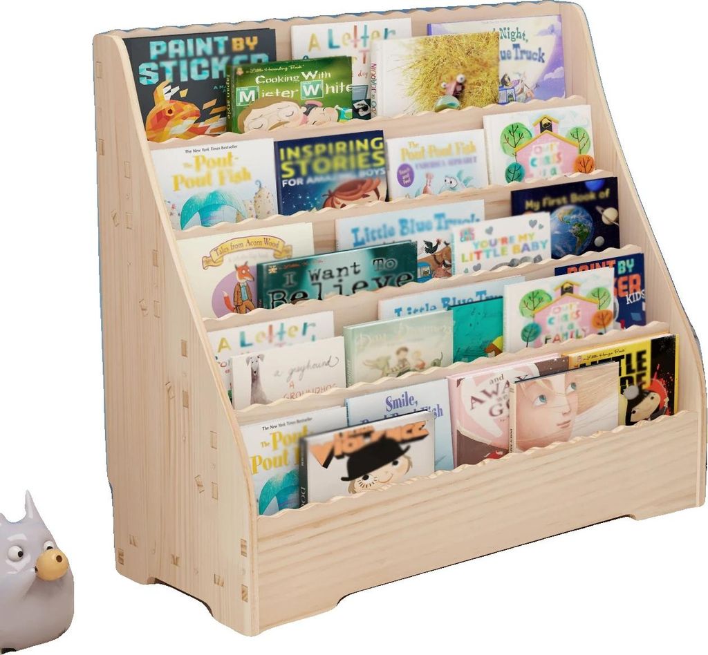 Bücherregal, Holzbau, Multifunktionales Design, Einfache Montage