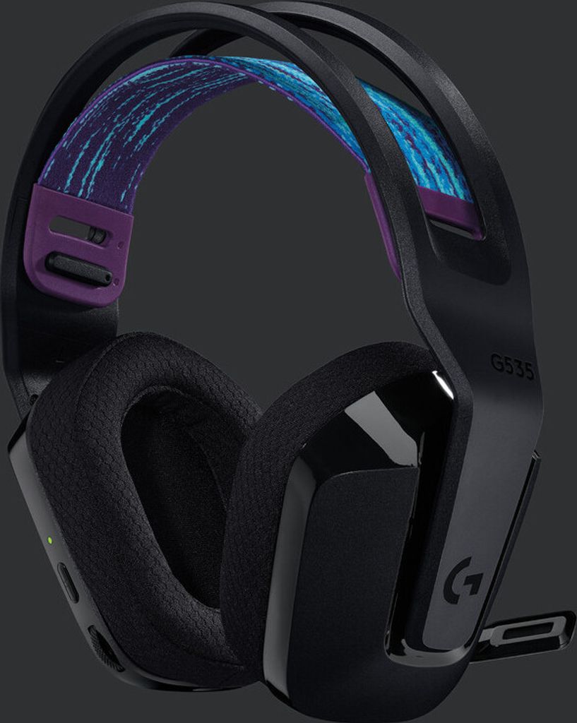 Logitech G G535 Kopfhörer Kabellos Kopfband Gaming Schwarz Produktbild 12