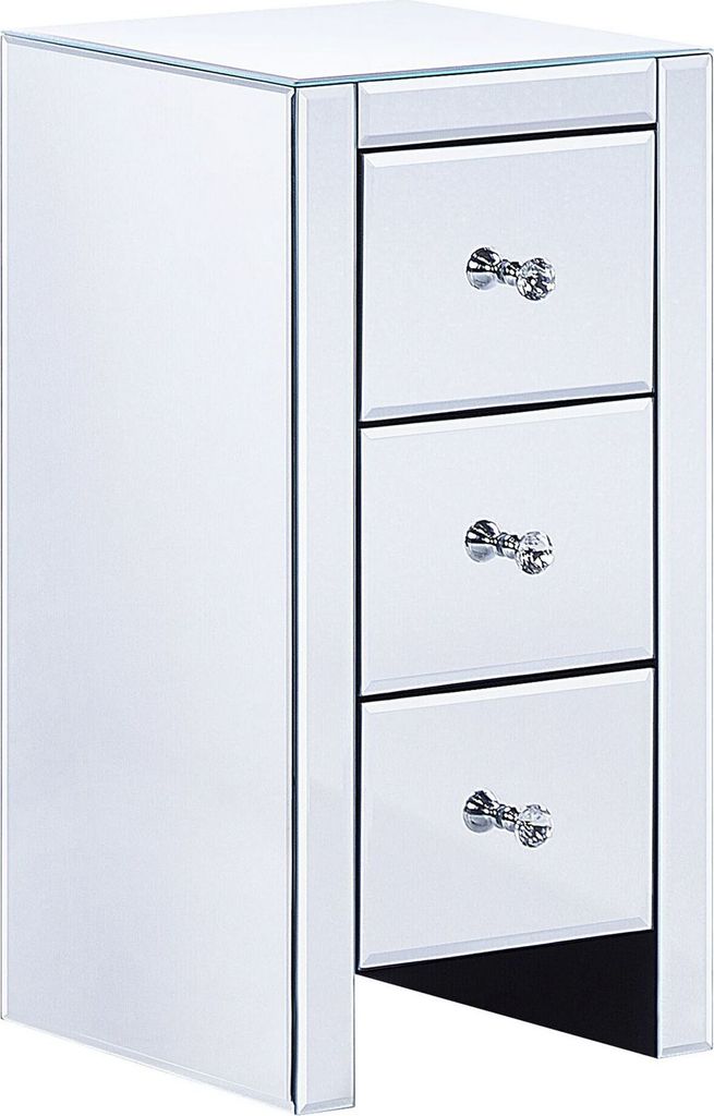 BELIANI Szafka nocna lustrzana szklana 60 x 30 x 30 cm 3 Zdjęcie produktu 